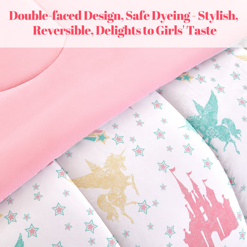 Sonive 5-7 Pieces Comforter Sets for Girls, Hotel Collection for All Season