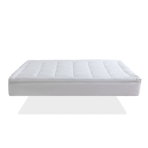 Pillow-Top Mattress Topper Ultra Thick Fluffy Soft Topper Box Quilted Mattress pad