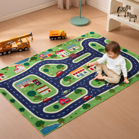 Sonive Kids Rugs for Playroom, Area Rug for Boys and Girls Bedroom, Washable Nursery Carpet