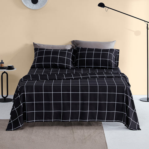 Sonive Bed Sheet Set, 3 Pieces Breathable & Super Soft, Easy Care Printed Microfiber
