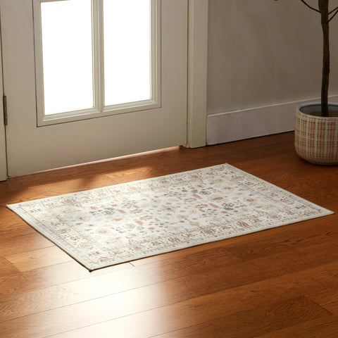 Sonive  Area Rug Carpet for Entryway, Machine Washable Water Resistant Low Pile Non Slip Door Mat, Soft Accent Carpet for Kitchen, Bathroom, Pet-Friendly Rug