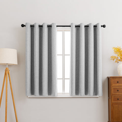 Linen style sheer curtain