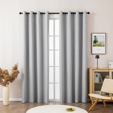 Linen style sheer curtain