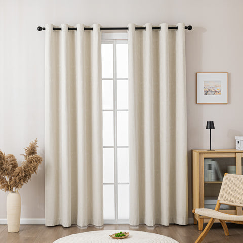 Linen style sheer curtain
