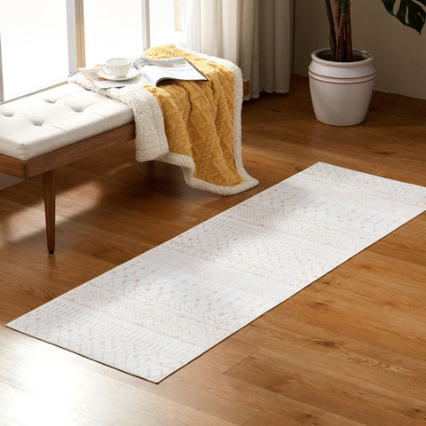 Sonive  Area Rug Carpet for Entryway, Machine Washable Water Resistant Low Pile Non Slip Door Mat, Soft Accent Carpet for Kitchen, Bathroom, Pet-Friendly Rug