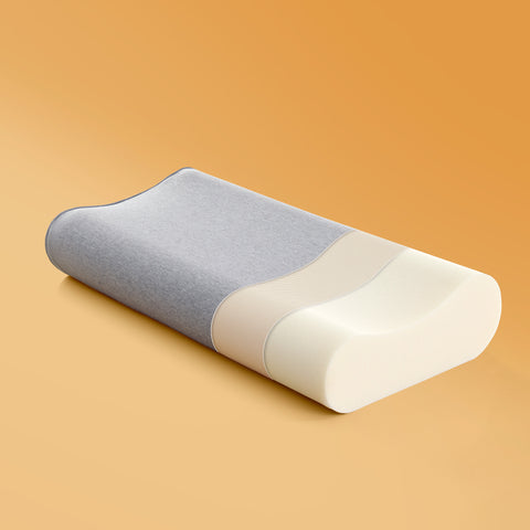 Sonive Contour Memory Foam Pillow Ergonomic Head Neck Support Pillows, Bed Pillow with Cover, for Side, Back, Stomach Sleepers 60×33×12/10cm