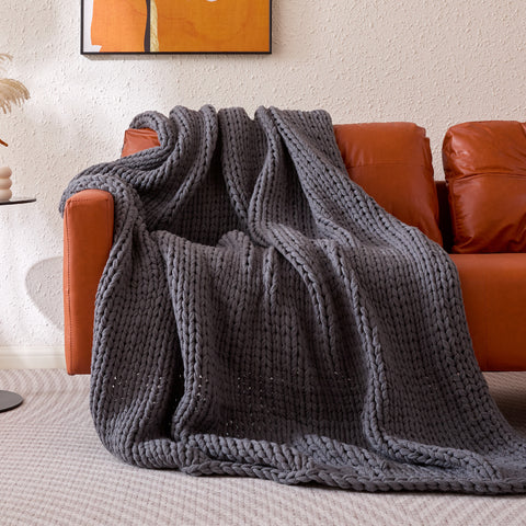 Sonive Acrylic Knit Throw Blanket Warm Soft Cozy Breathable