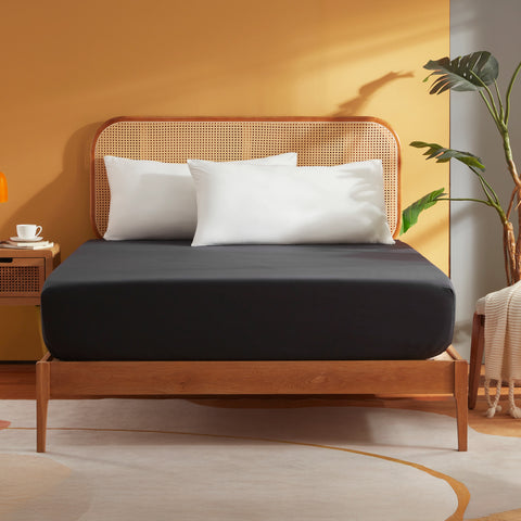 Sonive Fitted Sheet, - Deep Fitted Sheet, 30 cm Deep Brushed Microfiber Ultra Soft