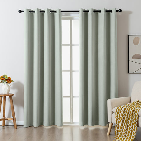 Sonive Blackout Curtains set of 2 Ultra Lightweight Grommet Top Living Room Bedroom Curtains