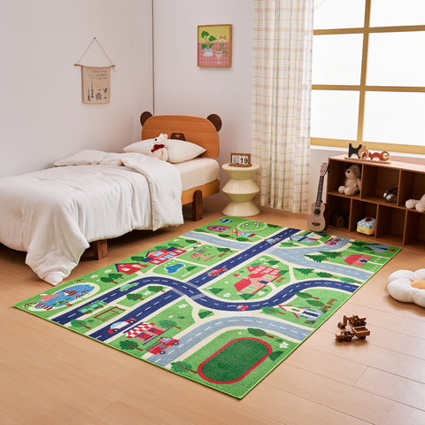 R2 Sonive Teppich Kinderteppich Junge Mädchen rutschfeste Krabbelmatte für Wohnzimmer, Schlafzimmer, Kinderzimmer