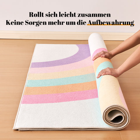 R2 Sonive Teppich Kinderteppich Junge Mädchen rutschfeste Krabbelmatte für Wohnzimmer, Schlafzimmer, Kinderzimmer