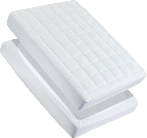 Quilted Mattress Pad White