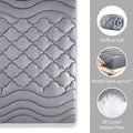 SONIVE Quilted Fitted Waterproof Mattress Pad - Soft and Fluffy Mattress Cover, Waterproof Mattress Protector, Fluffy Down Alternative Mattress Topper Machine Wash Durable (Grey, Queen)
