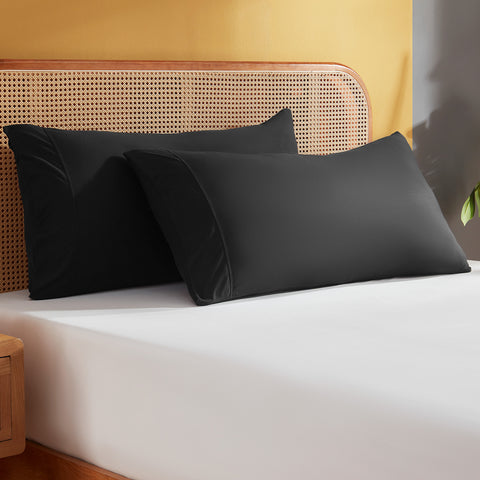 Sonive 2 Pack King Size Pillowcases 50x90 cm, 100% Brushed Microfiber Pillowcases for Hair and Skin, Super Soft and Cozy, Wrinkle, Fade, Stain Resistant