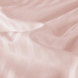 Sonive Striped Satin Jacquard Sheet Set, 4 Pcs Luxury Silky Bedding Set with Deep Pocket for Mattress