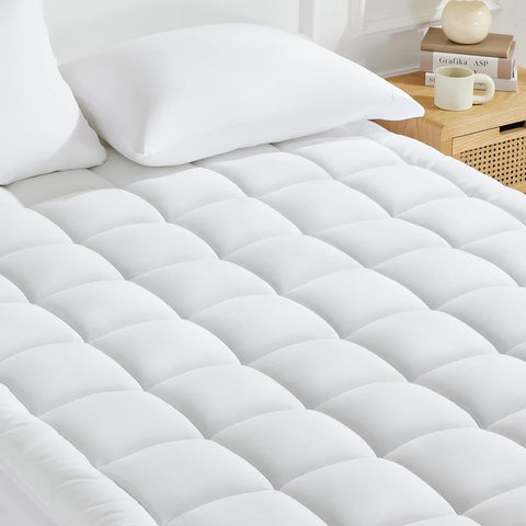 Quilted Mattress Pad White
