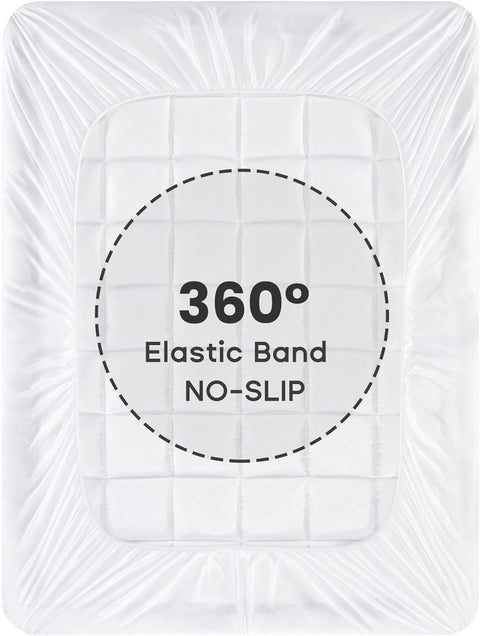 Quilted Mattress Pad White