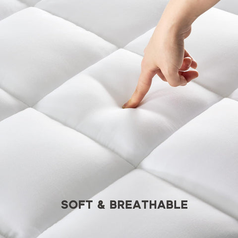 Quilted Mattress Pad White