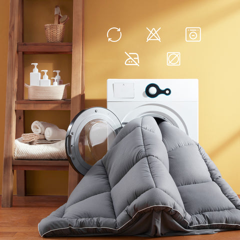 Sonive Matratzentopper, Dicker Matratzenschoner Mikrofaser Topper Gepolstert, Atmungsaktive Matratzenauflage für Matratzen bis 38cm, Weicher Topper, Grau