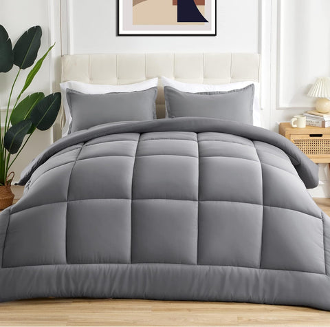 All Season Comforter Soft Fluffy Breathable Microfiber 200gsm Down Alternative Bedding Duvet Insert