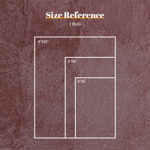 Sonive Fluffy Shaggy Area Rug, Washable Rug Modern Soft Large Neutral Non-Slip for Bedroom Dining Living Room