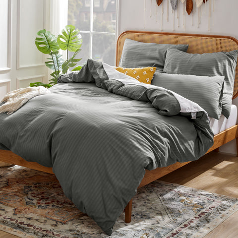 Sonive Deluxe Mikrofaser Bettbezug-Set mit Kissenbezug