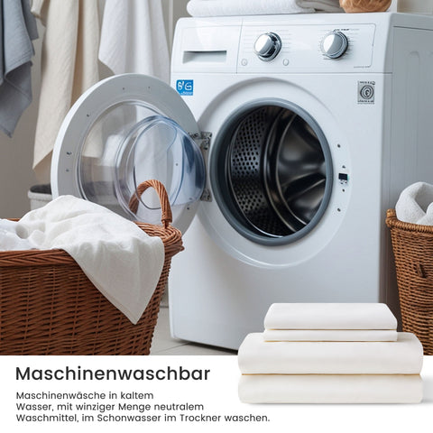 SONIVE Bettwäsche mit Kissenbezügen, Bettbezüge 100% Bio Baumwolle, ÖkoTex Zertifiziert mit Eckbändchen Weich und Bügelfrei, Weiß
