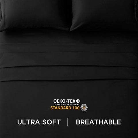 Microfiber Super Soft Sheets set 3-4 pcs with Pillowcase