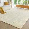 Sonive Fluffy Shaggy Area Rug, Washable Rug Modern Soft Large Neutral Non-Slip for Bedroom Dining Living Room