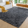 Sonive Fluffy Shaggy Area Rug, Washable Rug Modern Soft Large Neutral Non-Slip for Bedroom Dining Living Room