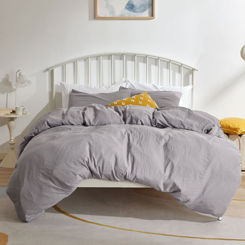 Sonive Washed Duvet Cover Sets 2-3 Piece, Soft and Cozy, Washed Textured Wrinkled Design