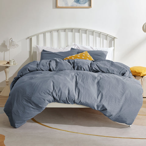 Sonive Washed Duvet Cover Sets 2-3 Piece, Soft and Cozy, Washed Textured Wrinkled Design