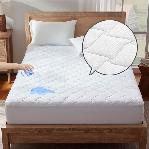 Waterproof Mattress Protector Pad Machine Washable Breathable
