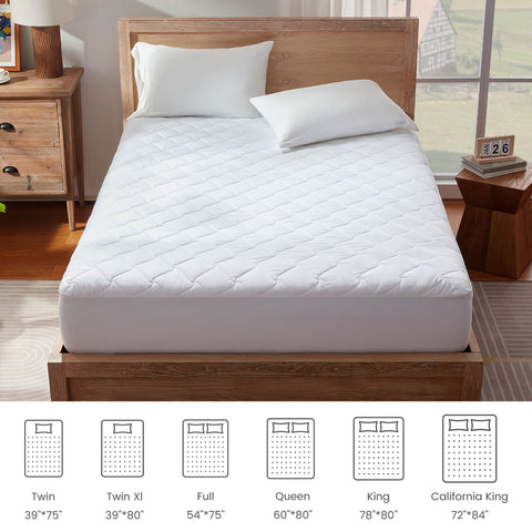Waterproof Mattress Protector Pad Machine Washable Breathable