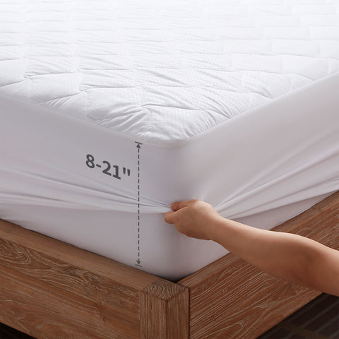 Waterproof Mattress Protector Pad Machine Washable Breathable