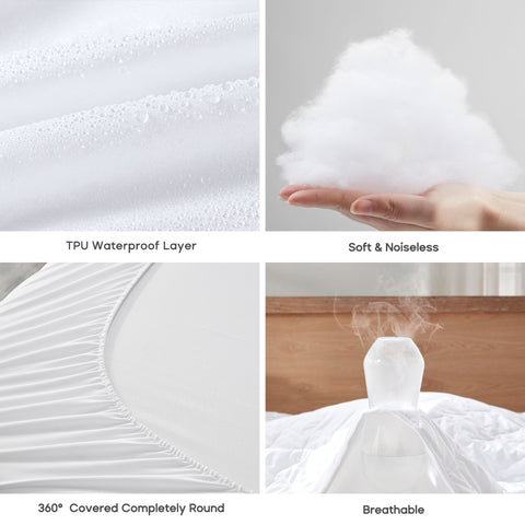 Waterproof Mattress Protector Pad Machine Washable Breathable
