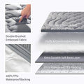 SONIVE Quilted Fitted Waterproof Queen Size Mattress Pad - Soft and Fluffy Mattress Cover, Waterproof Mattress Protector, Fluffy Down Alternative Mattress Topper Machine Wash Durable