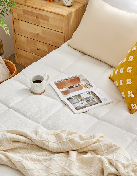 Sonvie Waterproof Jacquard Air Mattress Pad