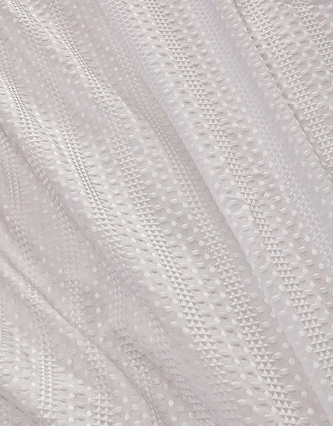 Sonive Jacquard Boho Style Duvet Cover Set White